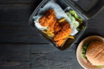Takeout Chicken Fingers, Fries and Burger image