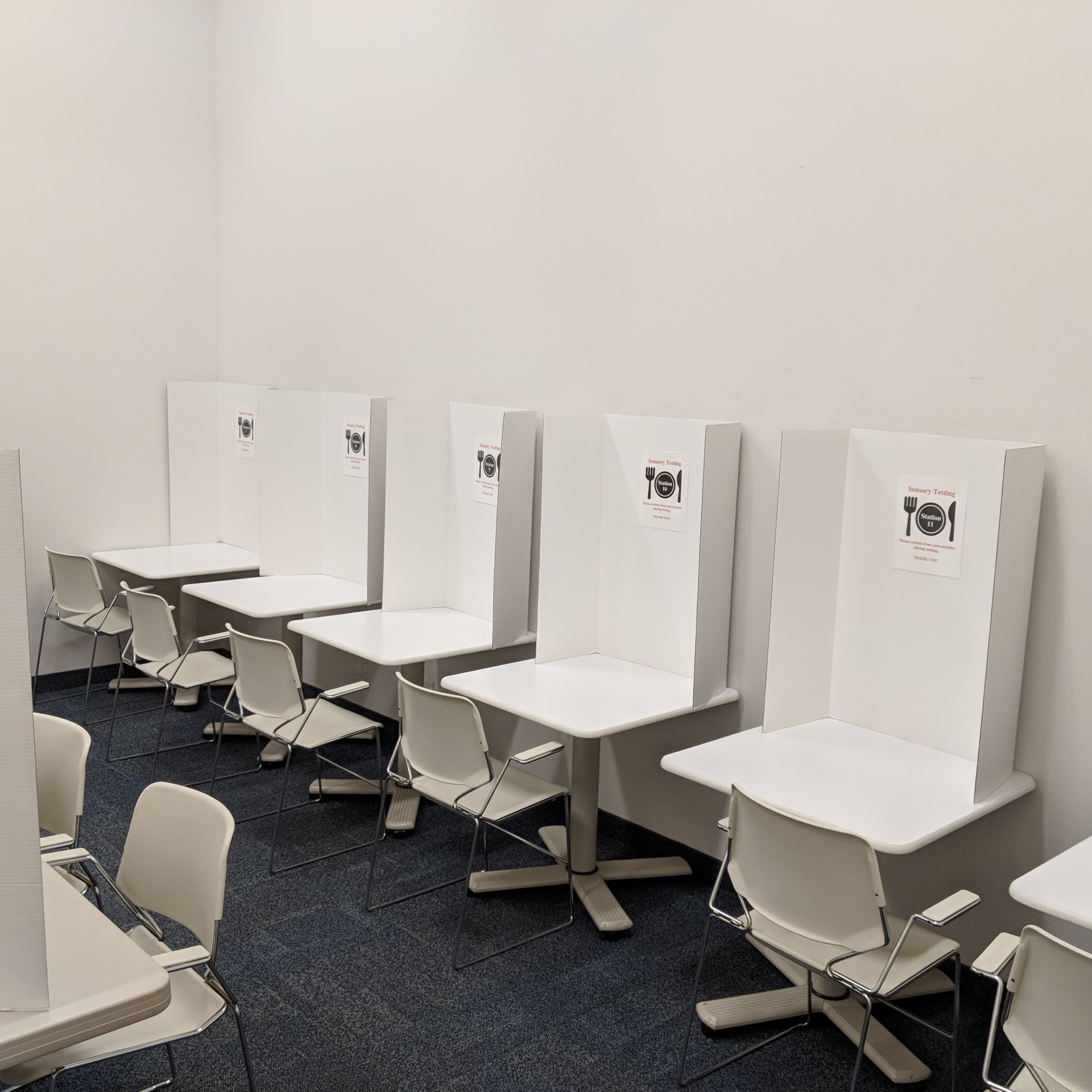 Une zone d’essais sensoriels